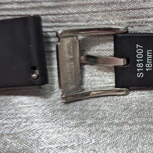 Fossil Spare Watch Strap Black Silicone